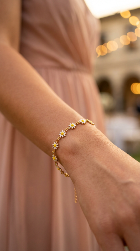 Daisy Flower Bracelet