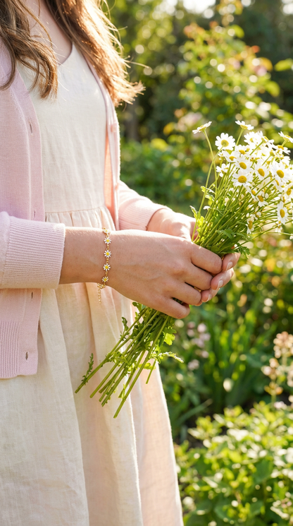 Daisy Flower Bracelet
