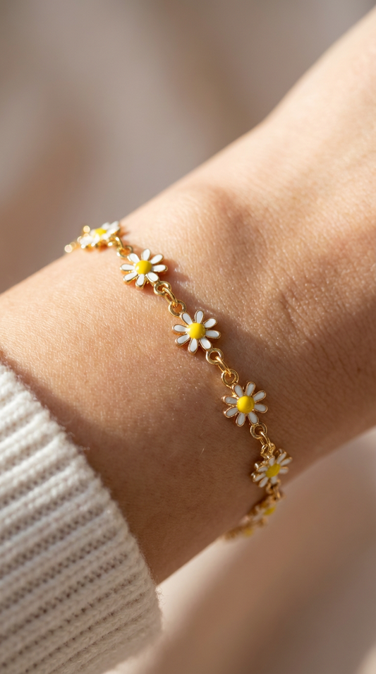 Daisy Flower Bracelet